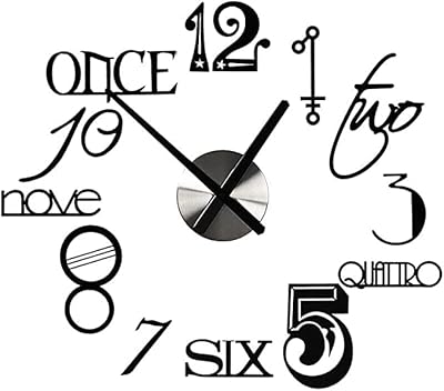 Horloge murale en acrylique avec chiffres italiens. DIAYTAR COTE D'IVOIRE est une plateforme de commerce électronique qui permet aux consommateurs de découvrir de nouveaux produits et de profiter de promotions exclusives. La boutique en ligne collabore avec des fournisseurs de confiance pour offrir des produits de haute qualité qui répondent aux besoins des clients.