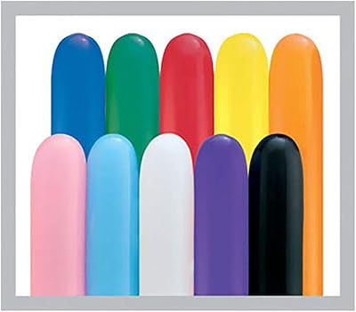 Ballons unis qualtex classic assortis 260q - 100 pièces, multicolores