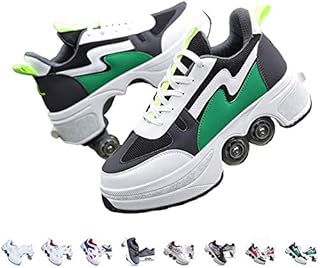 Chaussures de patins à roulettes 2 en 1 amovibles pour enfants étudiants, chaussures