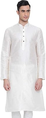 Robe longue kurta en coton et soie pour hommes. DIAYTAR COTE D'IVOIRE est la boutique en ligne généraliste la plus importante en Cote d'Ivoire, avec plus de 300000 références de produits. La boutique propose des produits de haute qualité à des prix compétitifs, ainsi qu'un service client de haute qualité. Les clients peuvent profiter de réductions et de promotions régulières.