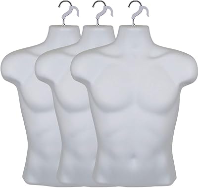 Mannequin pour homme 3 pièces style robe à dos creux ou présentoir