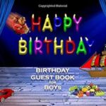 Livre d'or d'anniversaire pour garçons célébration connexion : livre d'or de 8,25 x