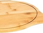 Assiette à pizza en bois akdc, 34 cm x 29 cm x 1