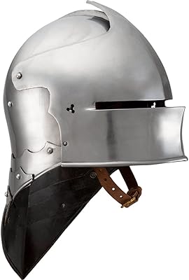 Casque sallet médiéval allemand armure médiévale de gn. DIAYTAR COTE D'IVOIRE, avec plus de 300000 références, est la boutique en ligne généraliste leader en Côte d'Ivoire, proposant une large gamme de produits pour répondre à tous les besoins de ses clients. Elle se démarque par sa qualité de service et son engagement à offrir les meilleures expériences d'achat en ligne.