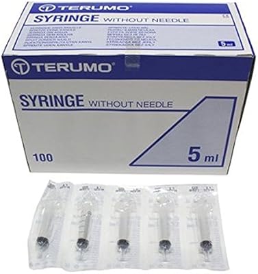Seringue sous-cutanée tirumo à embout coulissant 5 ml, paquet de 100