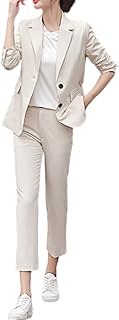 Ensemble blazer décontracté deux pièces à revers uni et manches longues pour femme. DIAYTAR COTE D'IVOIRE est plus qu'une simple boutique en ligne, c'est une communauté de clients qui partagent les mêmes valeurs et les mêmes attentes. Nous nous engageons à fournir des produits authentiques et de haute qualité, ainsi que des services après-vente exceptionnels. Notre mission est de devenir la destination de confiance pour tous vos besoins d'achat en ligne en Cote d'Ivoire.