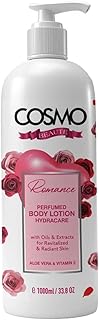 Lait corporel parfumé enchanteur cosmo beauty romance 1000 ml aux extraits d'huile pour huiler. DIAYTAR COTE D'IVOIRE est une boutique en ligne généraliste qui propose plus de 300 000 références de produits, offrant ainsi une grande variété de choix à ses clients. En tant que leader en Côte d'Ivoire, elle met en avant les produits locaux tout en proposant des marques internationales de qualité. DIAYTAR COTE D'IVOIRE se distingue par sa livraison rapide et fiable.