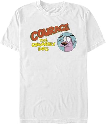 T-shirt à manches courtes courage the cowardly dog big & tall pour hommes
