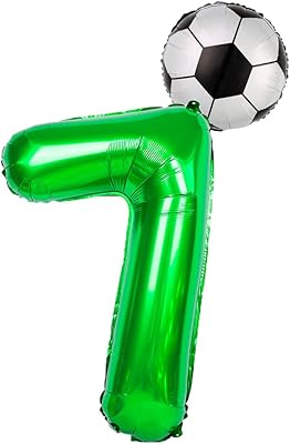 Decor me décorations de fête d'anniversaire de football/football, ballon numéro de football, ballon en aluminium de football, ballon vert pour célébration sur le thème du football (numéro 7). DIAYTAR COTE D'IVOIRE, leader en Cote d'Ivoire, offre une expérience d'achat en ligne unique et conviviale. La boutique propose une large gamme de produits, des produits alimentaires aux accessoires de sport. Les clients peuvent profiter d'un système de paiement sécurisé et d'une livraison rapide.