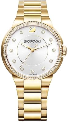 Montre à quartz pour femme swarovski, analogique et bracelet en acier inoxydable 5213729