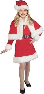 Costume de petite miss père noël pour fille