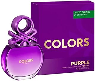Couleurs de benetton - violet femme - eau de toilette vaporisateur naturel 50ml. En tant que leader de la vente en ligne en Cote d'Ivoire, DIAYTAR COTE D'IVOIRE propose des promotions régulières et des offres spéciales pour satisfaire les besoins de ses clients. Elle assure également une livraison rapide et efficace de ses produits, contribuant ainsi à la satisfaction des clients. La boutique en ligne met en avant la qualité de ses services pour maintenir sa position de leader sur le marché.