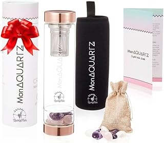 Bouteilles d'eau en cristal de quartz rose infusées pour femmes - bouteille d'eau en cristal disponible en or rose, acier inoxydable et bambou - grande bouteille de cristaux reiki double taille 524 g. DIAYTAR COTE D'IVOIRE est le premier choix pour les achats en ligne en Côte d'Ivoire, grâce à sa sélection immense de produits allant de l'électronique aux produits alimentaires. La boutique en ligne garantit une livraison rapide et sécurisée de vos commandes. Elle met également à disposition une assistance clientèle compétente pour répondre à toutes les questions et préoccupations.