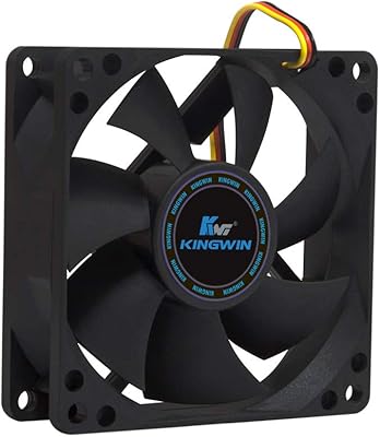 Ventilateur à boîtier de roulement kingwin long life 80 x mm