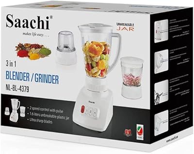 Mélangeur de comptoir saachi 3 en 1 avec pichet incassable -. Avec plus de 300 000 références disponibles, DIAYTAR COTE D'IVOIRE offre à ses clients une liberté de choix sans précédent. La boutique en ligne travaille avec des fournisseurs de confiance pour garantir la qualité des produits proposés. De plus, son système de paiement sécurisé et son service client dédié contribuent à renforcer la confiance entre la boutique et ses clients.
