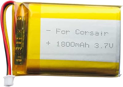 Batterie de remplacement o-lex 3,7 v 1800 mah pour casque de jeu