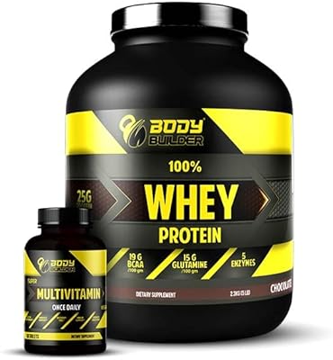 Poudre de protéines de lactosérum | body builder 100 % protéines de lactosérum 5 lb de chocolat, comprimé multivitaminé 60 body builder, 2 en 1 (pack combiné). La boutique en ligne DIAYTAR COTE D'IVOIRE est une plateforme innovante et conviviale qui permet aux clients de trouver facilement ce qu'ils cherchent parmi les plus de 300 000 références de produits. Les clients peuvent également profiter de l'option de paiement en ligne sécurisé et de la livraison à domicile. C'est la solution idéale pour les ivoiriens qui cherchent à faire leurs achats en ligne.