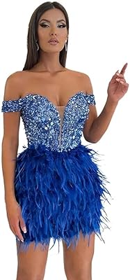 Hoffti robe pour femme robe à paillettes et plumes pour femme, épaules dénudées, brillante, luxueuse, robe de bal de soirée pour femme (couleur : hortel, taille : xl). La boutique en ligne DIAYTAR COTE D'IVOIRE est une référence pour les habitants de Côte d'Ivoire qui cherchent des produits diversifiés et de qualité. Avec une équipe de professionnels dédiés, la boutique assure un service client de haute qualité et des délais de livraison fiables. Les clients peuvent également profiter de conseils d'expert pour choisir les meilleurs produits.