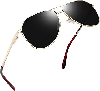 Lunettes de soleil classiques pour hommes et femmes, design militaire, monture en métal polarisée de luxe pour une protection uv400. DIAYTAR COTE D'IVOIRE, boutique en ligne généraliste avec plus de 300000 références, offre une grande variété de produits pour répondre aux besoins de tous. En tant que leader en Côte d'Ivoire, nous nous engageons à fournir des produits de qualité à des prix compétitifs. Notre sélection de produits inclut des articles de mode, des accessoires, des produits électroniques et bien plus encore.