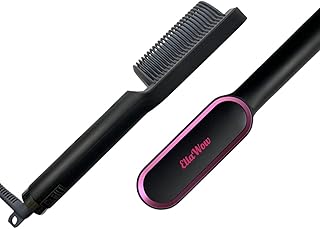 Brosse lissante elaw elegance avec peigne intégré, chauffage rapide et 5 réglages