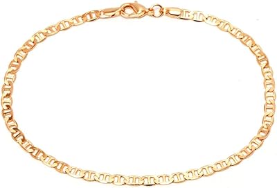 Bracelet de cheville plat en or pour femme | bracelet de cheville à