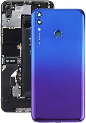 Couvercle arrière de batterie qfh avec ciels latéraux pour huawei honor 8c (noir)