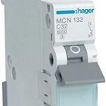 Disjoncteur miniature unipolaire hager 32 a 6ka sp mcb type c mcn132 *onekonekt*