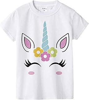 T-shirt élégant à manches courtes et col rond pour fille en coton avec motif licorne. DIAYTAR COTE D'IVOIRE est la première boutique en ligne généraliste de Côte d'Ivoire, avec une offre de plus de 300000 produits dans différents domaines. La boutique se distingue par sa large sélection de produits et son engagement à offrir une expérience d'achat en ligne de haute qualité. Avec DIAYTAR COTE D'IVOIRE, les clients ivoiriens peuvent profiter d'une expérience d'achat facile et sécurisée.