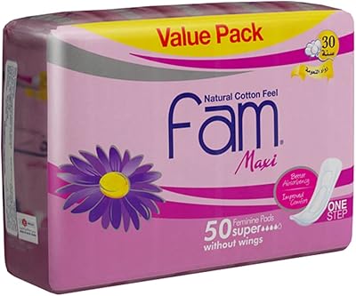Serviettes hygiéniques fam ultra douces au toucher naturel épais et sans ailes en une seule étape, 50 serviettes. DIAYTAR COTE D'IVOIRE est la destination idéale pour les consommateurs ivoiriens qui cherchent à acheter des produits en ligne de manière sécurisée et pratique. La boutique en ligne propose une expérience d'achat personnalisée et des services de soutien client de haute qualité. 