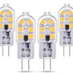 6 ampoules led g4 2w blanc froid 6000k, ac/dc 12v, 200 lumens, équivalent