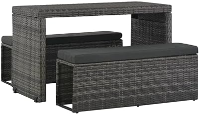 Ensemble de salle à manger d'extérieur vedexcel 3 pièces avec coussins pour terrasse. DIAYTAR COTE D'IVOIRE est une boutique en ligne généraliste qui offre plus de 300 000 références de produits, lui permettant de répondre aux besoins diversifiés de sa clientèle. Avec sa large gamme de produits, cette boutique en ligne se positionne comme l'une des plus importantes en Côte d'Ivoire. Elle propose des produits allant de l'électronique aux articles de maison, en passant par la mode et les accessoires.