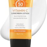 Lait corporel écran solaire imperméable neutroherbs spf 50 avec extrait multi-protection de vitamine