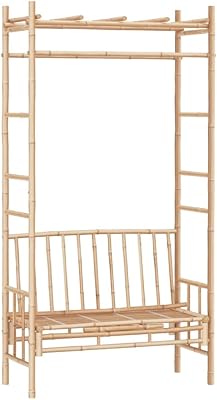 Banc de jardin vedaxl avec pergola, meubles de terrasse pour sièges extérieurs, banc