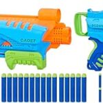 Nerf elite jr ultimate starter set, 2 blasters en mousse faciles à jouer