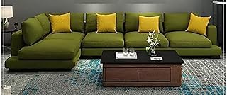 Canapé en tissu en forme de l pour salon moderne au design nordique, ensemble de meubles de maison (vert). DIAYTAR COTE D'IVOIRE est une boutique en ligne généraliste qui propose plus de 300000 références de produits, faisant d'elle un leader sur le marché ivoirien. Elle offre une large gamme de produits allant de l'électronique à la mode en passant par les produits alimentaires. Elle est connue pour sa qualité de service et sa livraison rapide.