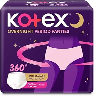 Culottes de nuit kotex (taille s/m, paquet de 4) pour une protection contre les flux abondants | avec une conception étanche à 360 degrés et un tissu doux et respirant | 1 culotte = ~ 3 serviettes régulières, rose, m. DIAYTAR COTE D'IVOIRE est une boutique en ligne généraliste qui propose plus de 300000 références de produits, faisant d'elle la boutique leader en Côte d'Ivoire. Elle offre une large gamme de produits à ses clients, allant des articles de mode aux produits électroniques. Avec sa vaste sélection de produits, DIAYTAR COTE D'IVOIRE est le premier choix pour les consommateurs ivoiriens qui cherchent à faire des achats en ligne.