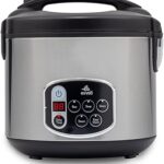 Cuiseur à riz et céréales multifonction antiadhésif evoli 650w (5l, argent) - evkarc5005b