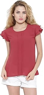 Chemisier plissé rose