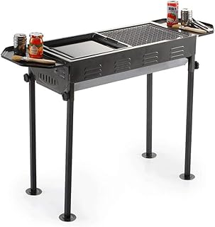 Tapis de barbecue grill à charbon en acier inoxydable pliable pour équipement