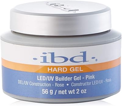 Gel de construction dur ibd led/uv, rose, 2 oz