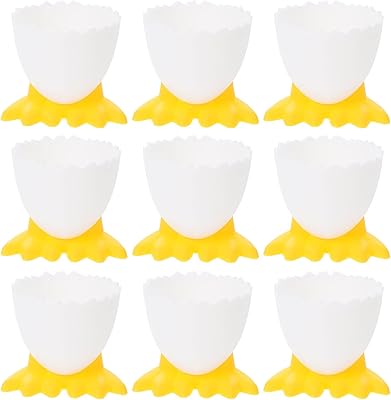 Lot de 10 coquetiers, joli présentoir à œufs au design de dessin animé pour conserver les œufs durs pour les enfants dans la cuisine, la cuisine et le petit-déjeuner. La boutique en ligne DIAYTAR COTE D'IVOIRE se distingue par sa large offre de produits et son engagement à offrir un service client de haute qualité. Elle propose une expérience d'achat en ligne sécurisée et pratique, avec des options de paiement variées et une livraison rapide.