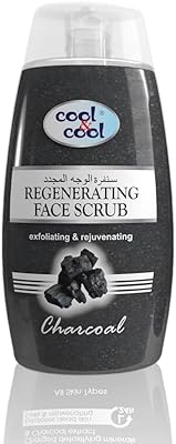 Exfoliant visage rajeunissant cool & cool pour peaux grasses | charbon actif, nettoie