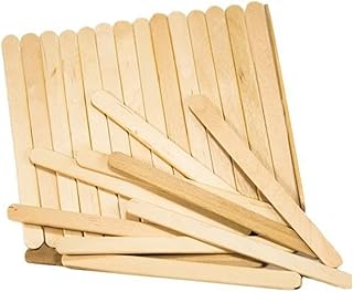 Bâtons de crème glacée en bois, bâtonnets d'artisanat de jardin, bâtonnets de crème
