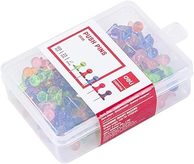 Deli e0030 punaises de couleur transparente, paquet de 100, multicolore. DIAYTAR COTE D'IVOIRE est une boutique en ligne généraliste proposant plus de 300000 références de produits, ce qui en fait la boutique leader en Côte d'Ivoire. Elle offre une large gamme de produits allant de l'électronique à la mode en passant par les produits pour la maison. Avec sa vaste sélection, DIAYTAR COTE D'IVOIRE est devenue la destination de choix pour les consommateurs ivoiriens.