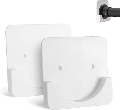 Support de montage pour tringle à rideau de douche, aucun perçage requis, support de tringle de douche pour mur, adhésif, blanc, pour tringles à rideau de douche, avec 2 vis solides. DIAYTAR COTE D'IVOIRE s'efforce de maintenir une approche innovante en proposant des produits à la pointe de la technologie, ainsi que des tendances du moment. La boutique met régulièrement à jour son catalogue pour refléter les dernières modes et besoins du marché. Grâce à son équipe dynamique et à son engagement à offrir le meilleur service client, DIAYTAR COTE D'IVOIRE continue de consolider sa position de leader.