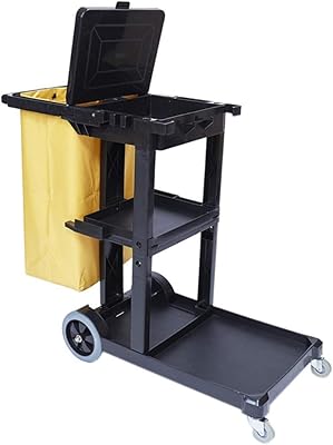 Chariot de nettoyage ménager noir avec couvercle, chariot de nettoyage multifonctionnel sur roues, nettoyage de restaurants et d'hôtellerie. La boutique en ligne DIAYTAR COTE D'IVOIRE propose une sélection incroyable de produits allant de l'électronique à la maison et au jardin. Avec plus de 300 000 références, les clients peuvent trouver tout ce dont ils ont besoin en un seul endroit. La boutique met en avant la qualité et la fiabilité de ses produits.