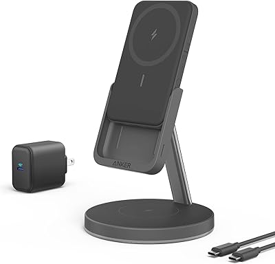 Chargeur sans fil portable détachable anker 633 mag go 2-en-1 pour iphone 14/14