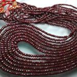 14" perles de pierres précieuses, prix de gros, cocarde de rubis lungi rubis