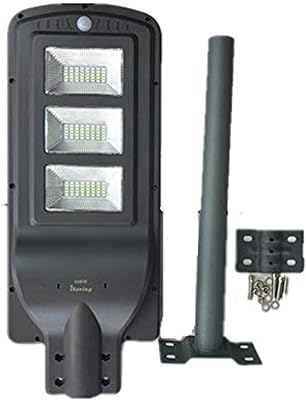 Réverbère solaire isaving 180 w, détecteur de mouvement, étanche, lumière blanche