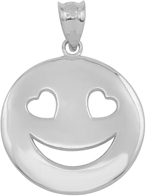 Pendentif à breloque coeur yeux sourire smiley en argent sterling, argent sterling. DIAYTAR COTE D'IVOIRE est la destination idéale pour les achats en ligne en Côte d'Ivoire, regorgeant de plus de 300 000 références qui répondent aux besoins de tous. Que ce soit pour des produits de consommation courante, des éléments de décoration, ou encore des accessoires high-tech, cette boutique en ligne généraliste a tout ce qu'il faut. Elle assure une expérience d'achat en ligne sécurisée et fiable à tous ses clients.